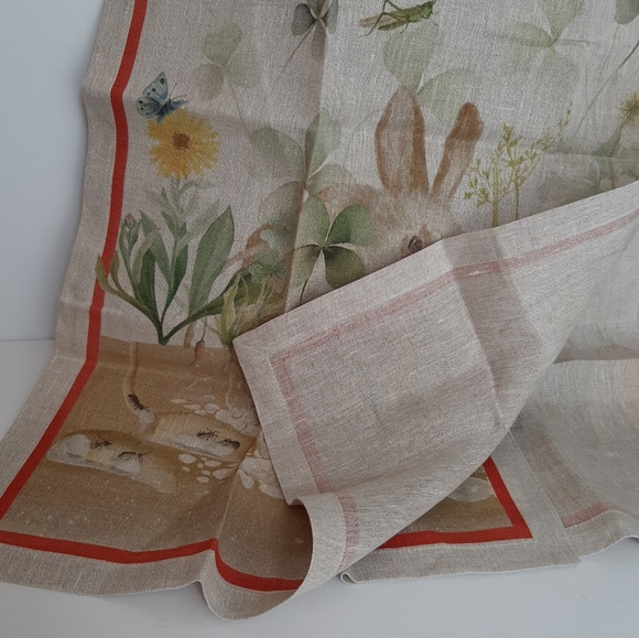 Tessitura Toscana Telerie 100% Linen 18" x 67" Table Runner - Picture 7 of 16